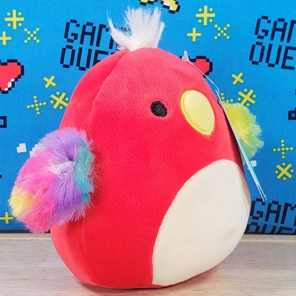 Squishmallow Paco the Red Parrot 5" UltraSoft Stuffed Animal Plush Toy NWT - Picture 2 of 12